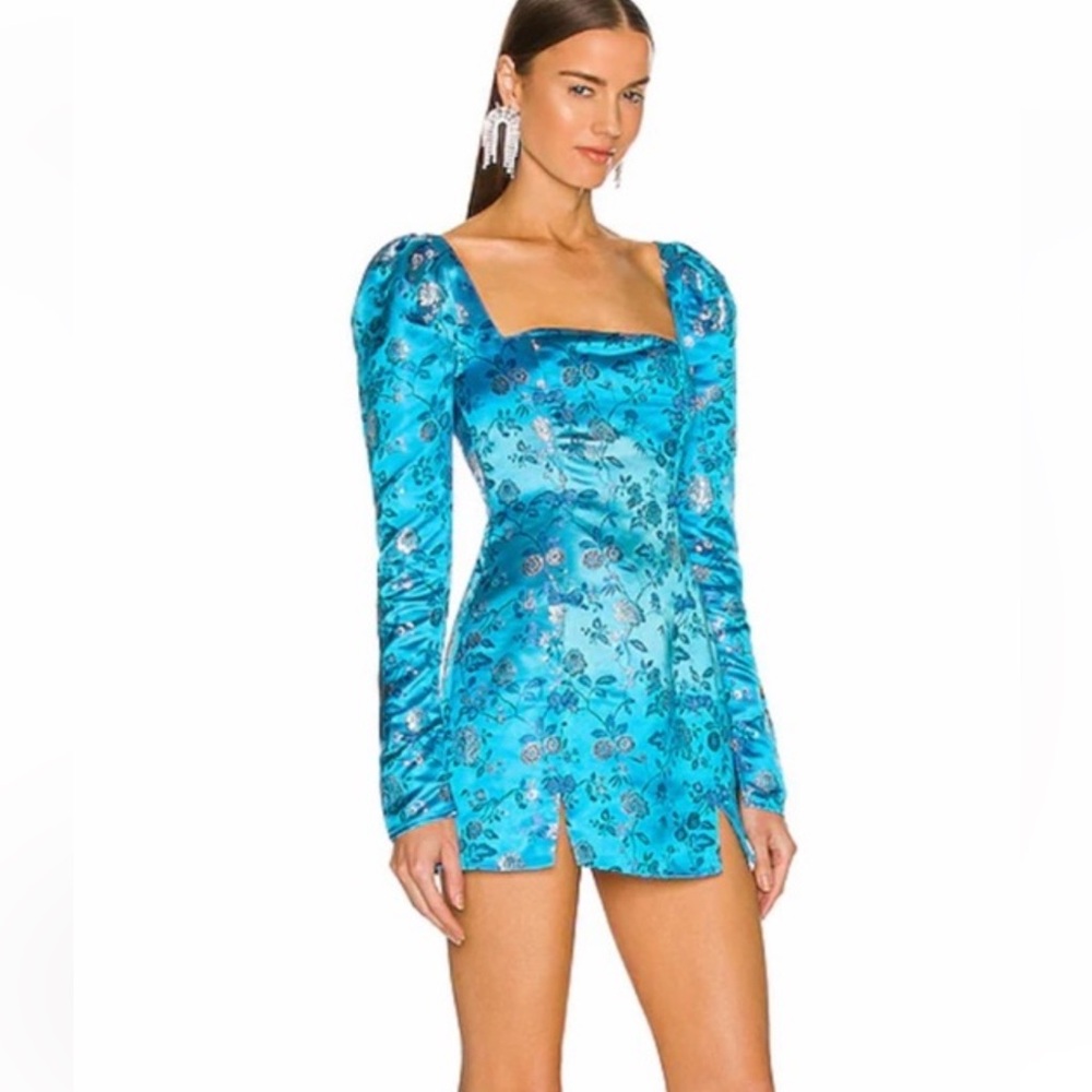Sau Lee Jen mini dress in aquamarine. NWT. Size 2. Stunning
